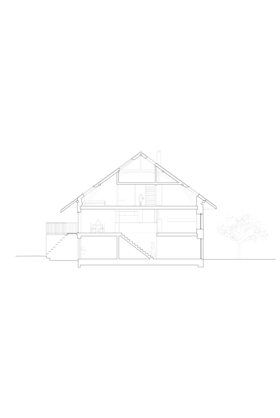 Transformation d'une ferme en logement et bureau