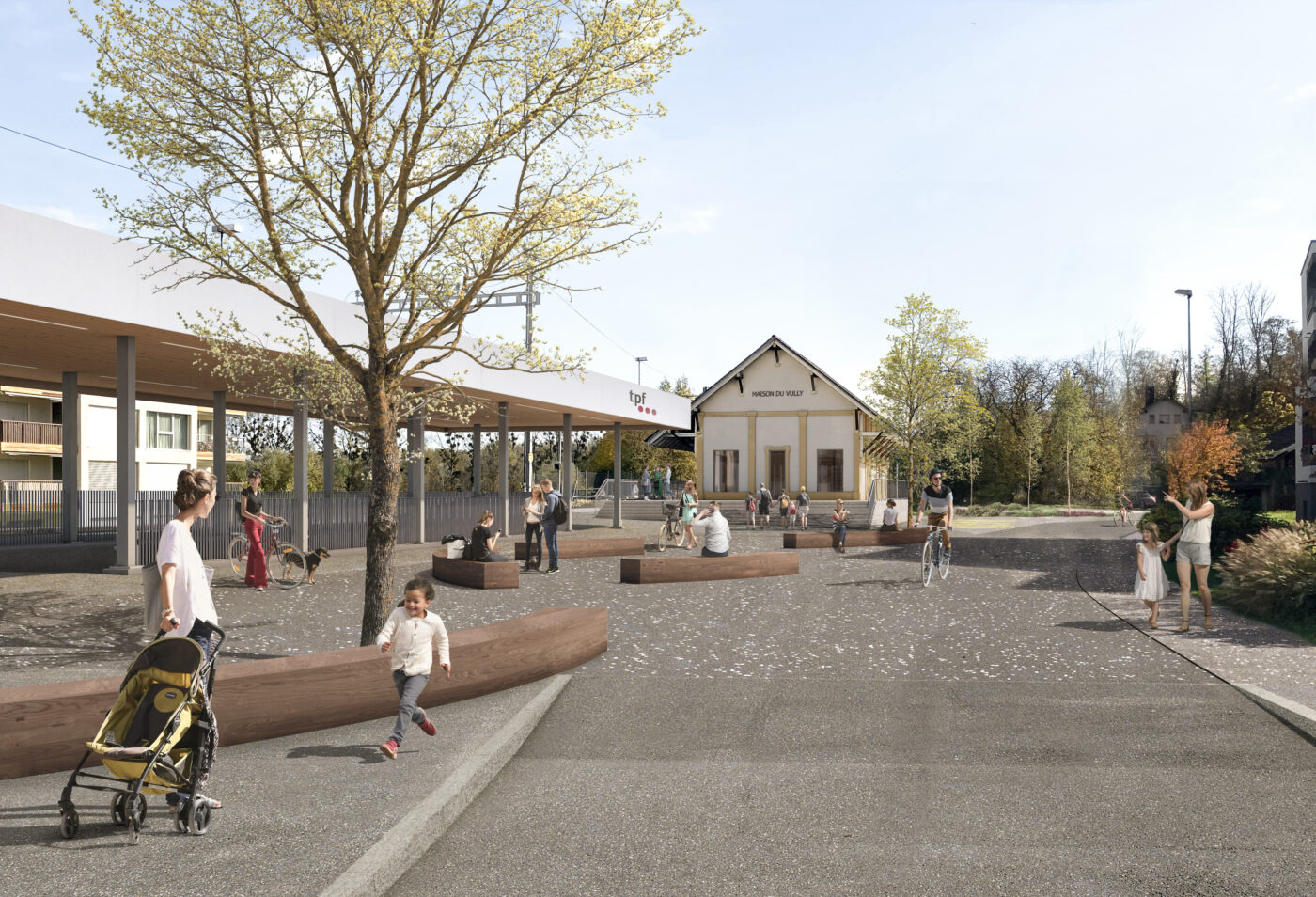 Aménagement de la gare et maison du Vully