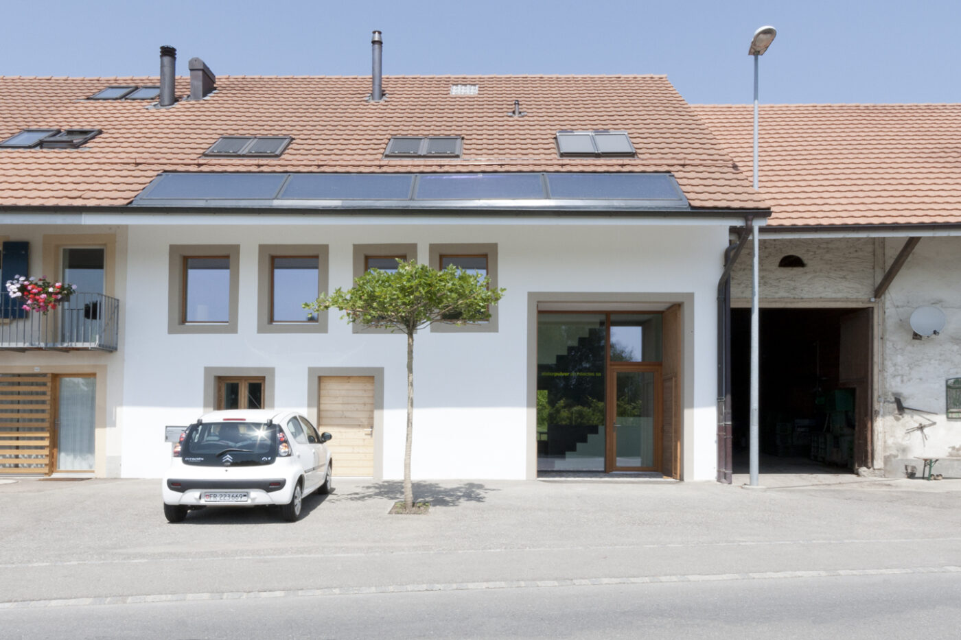 Transformation d'une ferme en logement et bureau